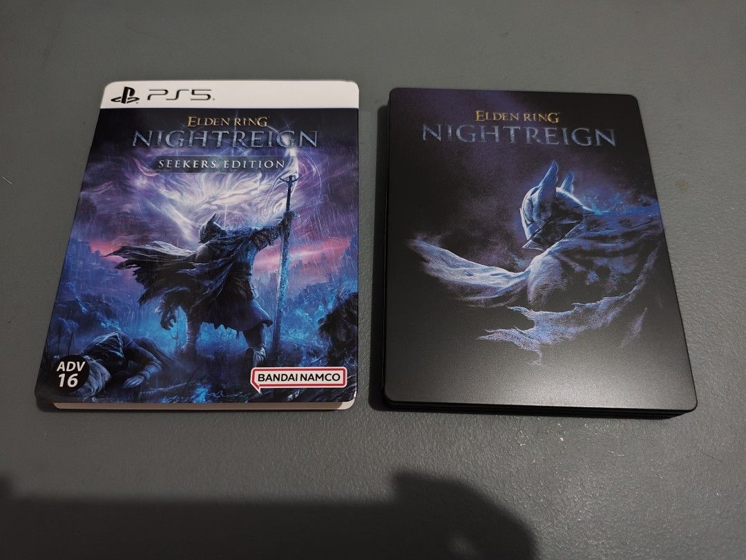Elden Ring: Nightreign - Seeker's Edition - PS5 (Category: PlayStation) located in Calamba. Submitted by l_dorado (Listing ID 1406012823, Image 1). Description: Steelbook edition with unredeemed DLC code inside. Pricing: Bought this around 4500+ so you're already saving 1,500 less than brand new. Condition: Super brand new, maingat ako as a collector RFS: di ko trip, also to add funds for enrollment.