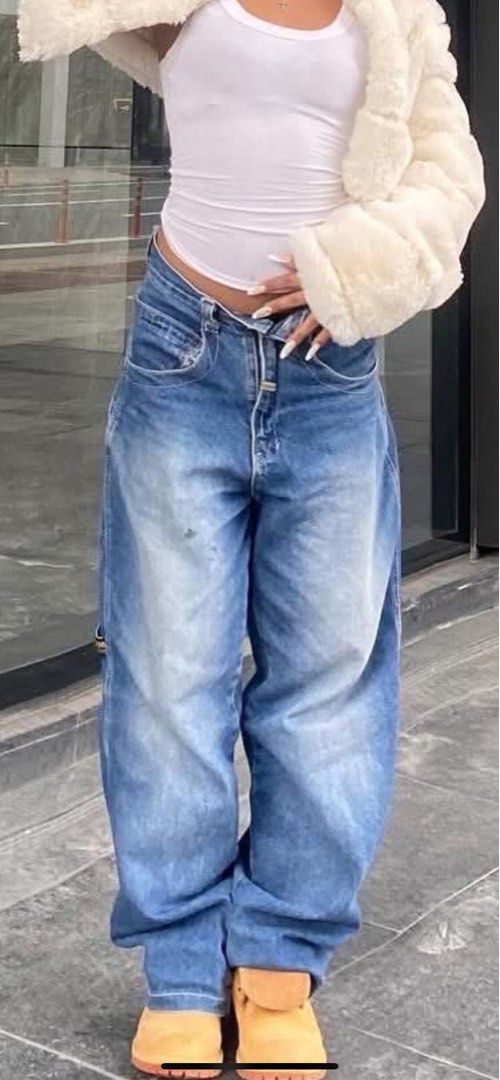 Fox Carpenter Baggy Pants (Category: Jeans) located in Manila. Submitted by bella_69 (Listing ID 1405968229, Image 2). Description: FOX CARPENTER BAGGY PANTS WAIST : 28 LENGTH : 40 HEM : 9 HARD DENIM 💯 MESSAGE FOR MORE INFO.