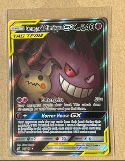 Pokemon TCG Gengar & Mimikyu-GX Ultra Rare Full Art – Sun & Moon CSM2bC-162 (Chinese, Holo)