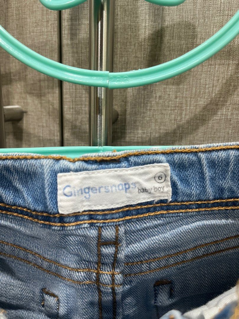 Gingersnaps Baby Boy Jeans Size 6 (Category: Babies & Kids Fashion) located in Manila. Submitted by sjoemd (Listing ID 1405917259, Image 3). Description: - Gingersnaps light blue denim jeans - Size 6 - Classic five-pocket design - Button and zipper closure - Comfortable elastic waistband - Ideal for everyday wear.
