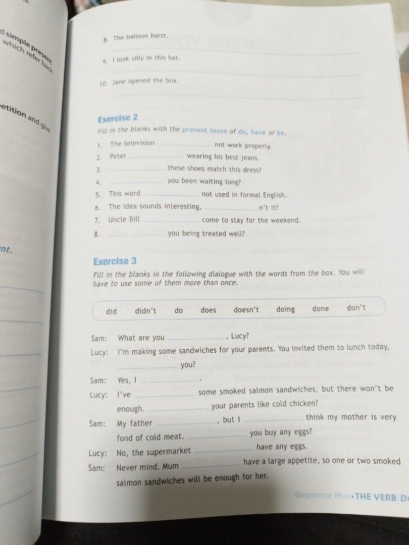 Grammar Plus Textbook - Form, Function, Practice (Category: Textbooks) located in Singapore. Submitted by seedling (Listing ID 1406021673, Image 3). Description: - Grammar Plus textbook for grammar improvement. - Includes exercises and practice questions. - only about 16 pages are written on. .