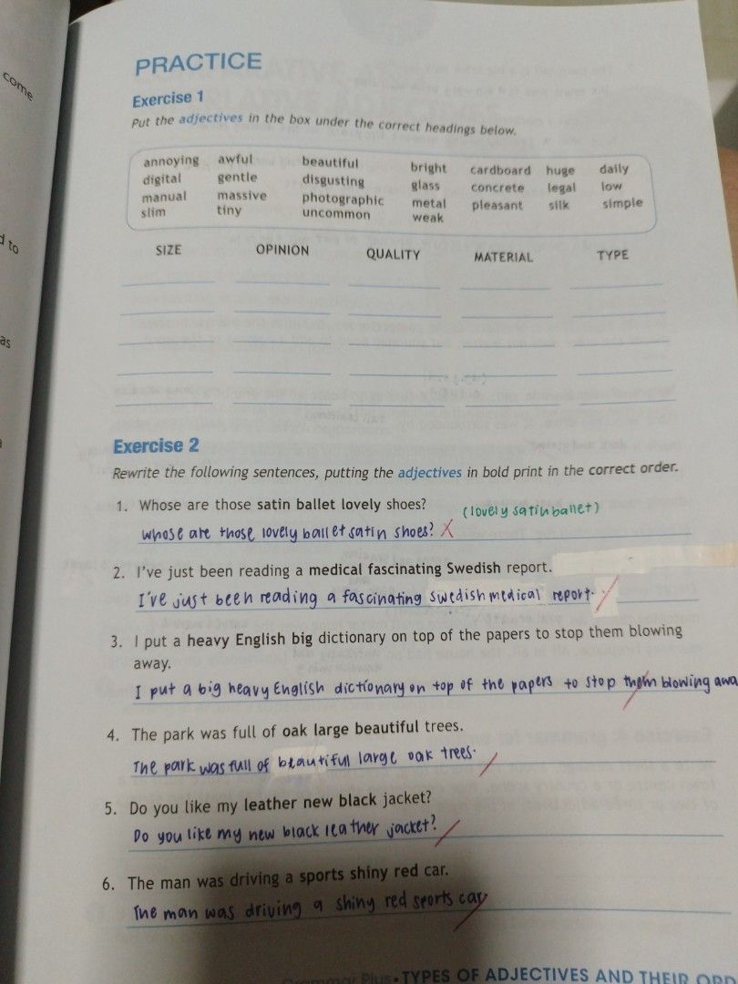 Grammar Plus Textbook - Form, Function, Practice (Category: Textbooks) located in Singapore. Submitted by seedling (Listing ID 1406021673, Image 4). Description: - Grammar Plus textbook for grammar improvement. - Includes exercises and practice questions. - only about 16 pages are written on. .