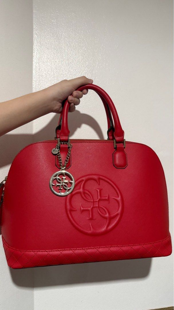 [AUTHENTIC] Guess Red Dome Handbag (Category: Luxury Bags & Wallets) located in Manila. Submitted by pheta (Listing ID 1406041020, Image 1). Description: RFS: Need for funds All in good quality pa!.