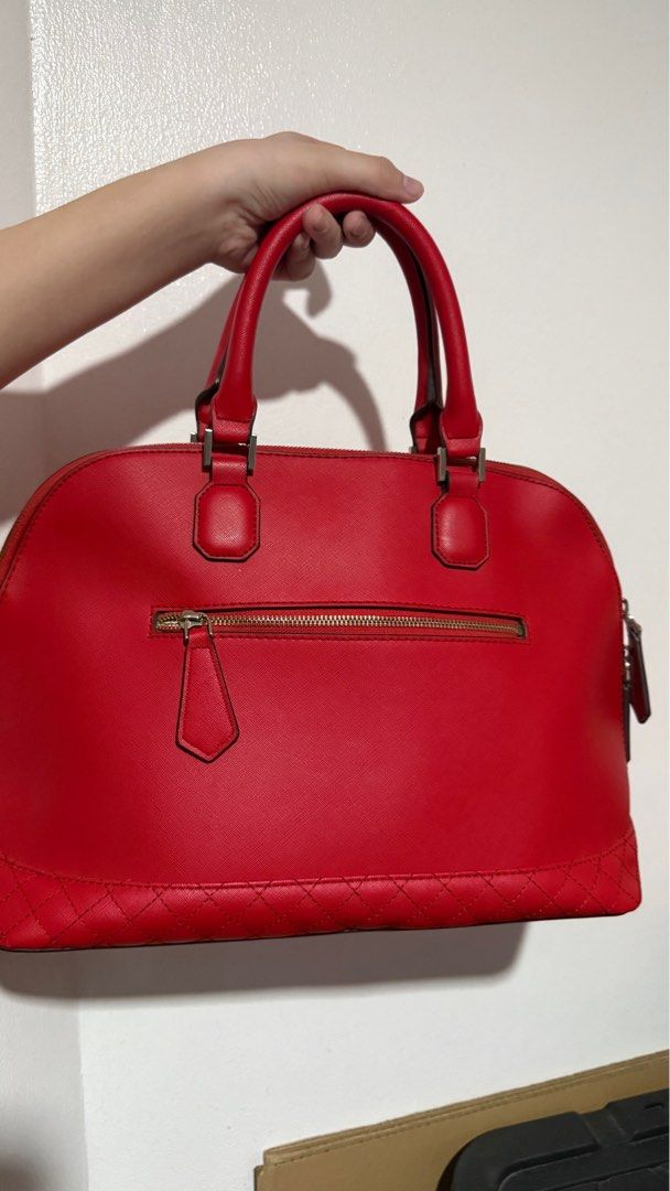 [AUTHENTIC] Guess Red Dome Handbag (Category: Luxury Bags & Wallets) located in Manila. Submitted by pheta (Listing ID 1406041020, Image 2). Description: RFS: Need for funds All in good quality pa!.