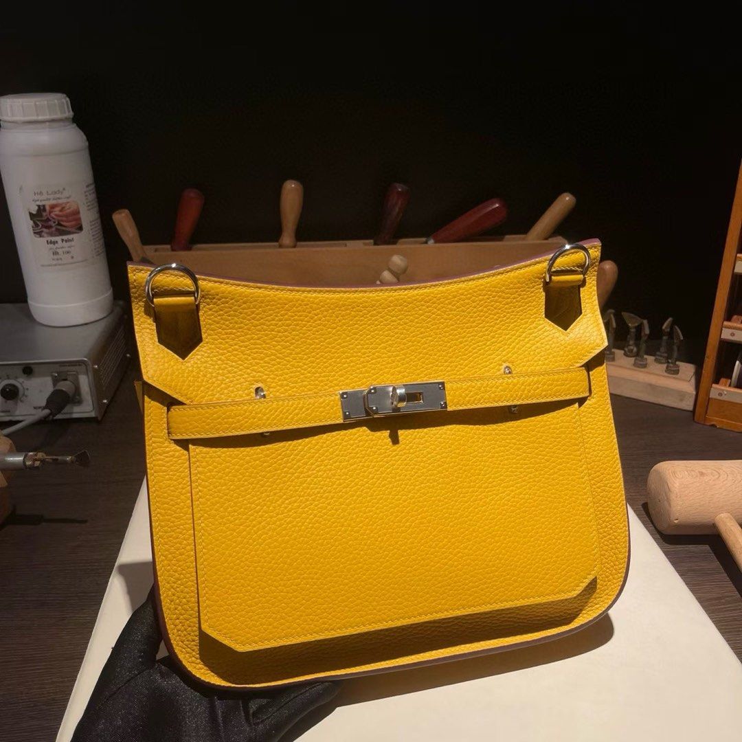 Hermes Jypsier 28cm Yellow with Silver Hardware (Category: Luxury Bags & Wallets) located in Pasig City. Submitted by wmsbags_2 (Listing ID 1406074961, Image 1). Description: VIP HANDMADE ✅Perfect workmanship ✅Fully hand stitched ✅Fine stamp & Code ✅100% Hardware materials structured ✅Real Leather ✅We do deliver (any) ✅ or meet up ( metro manila area) ✅We shipp all nationwide ✅Complete Inclusion MODE OF PAYMENT 📌CREDIT CARD & Cash accepted 📌Gca