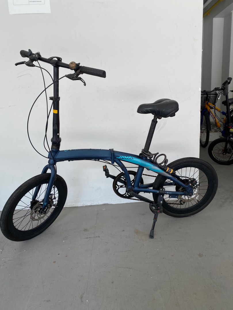 Java Folding Bike - Dark Blue, Sports Equipment, Bicycles & Parts ...