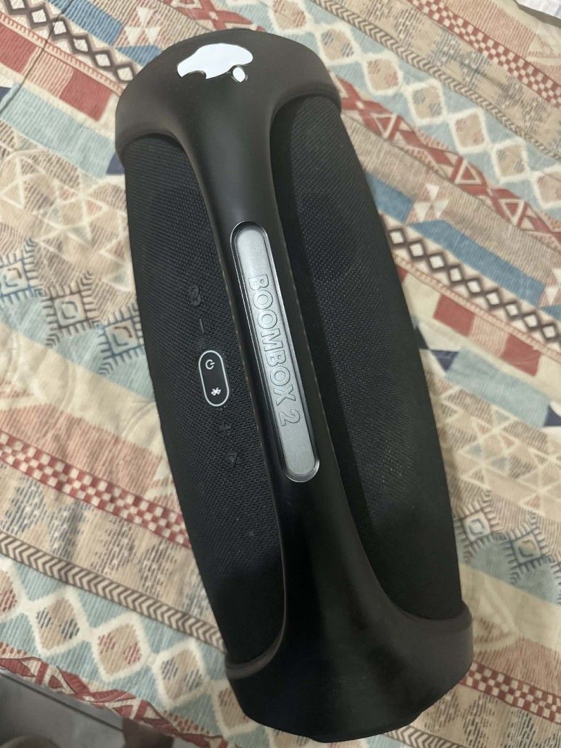 JBL Boombox 2 Portable Bluetooth Speaker (Category: Soundbars, Speakers & Amplifiers) located in Bacolod City. Submitted by carlithos (Listing ID 1406040635, Image 2). Description: JBL Boombox 2 – For Sale Condition: Gently used, fully working Sound: Powerful bass, clear highs, perfect for indoor or outdoor use Features: – Bluetooth wireless – IPX7 waterproof – Long battery life (up to 24 hours) – Durable build – Loud and clean sound quality.