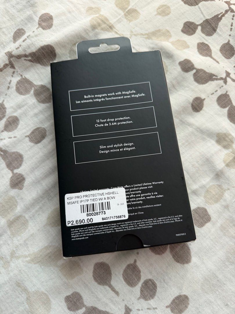 Kate Spade Case - Iphone 17 Pro (Category: Cases & Sleeves) located in Quezon City. Submitted by nyeli (Listing ID 1405946709, Image 2). Description: Rfs: too many cases.