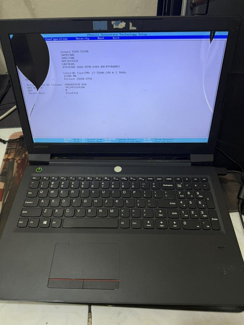 Lenovo Ideapad (Category: Laptops & Notebooks) located in Manila. Submitted by lhainelovi71994 (Listing ID 1406047365, Image 1). Description: Lenovo Ideapad I7 7th gen 12gb ram 256gb ssd LCD issue With charger Pormat Nyo nalang din po 5,500 only.
