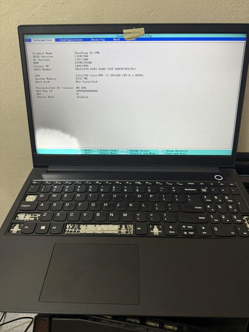 Lenovo ZhaoYang E5 (Category: Laptops & Notebooks) located in Manila. Submitted by lhainelovi71994 (Listing ID 1406046247, Image 1). Description: Lenovo Zhaoyang E5 I7 10th gen 8gb ram no ssd Radeon graphics LCD and battery issue No charger 5,000 only.