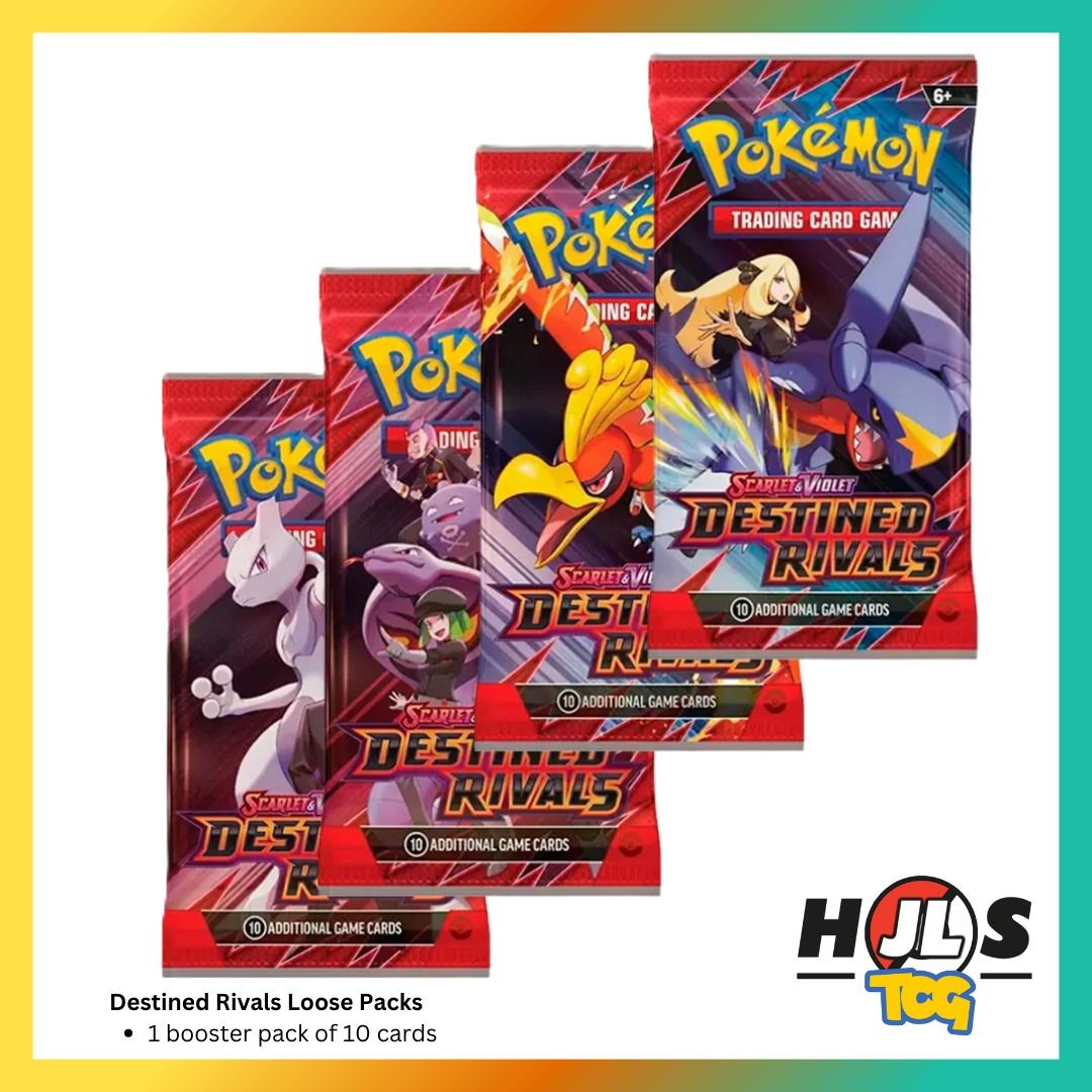Loose] Pokemon TCG Destined Rivals Booster Pack @HJLS, Hobbies & Toys, Toys  & Games on Carousell