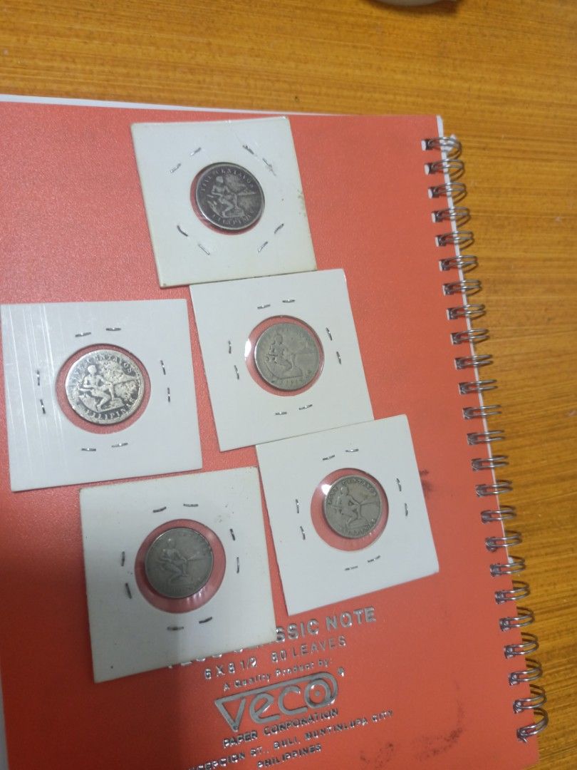 Philippine Coins Set (Category: Currency) located in Rizal. Submitted by HistoricalCoin (Listing ID 1405952623, Image 2). Description: five cents / htf. 1931, 1903, shtf. 1917. 1918 1932.