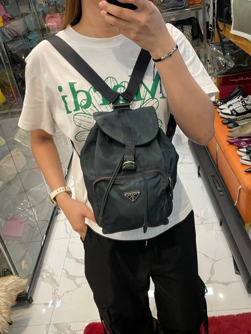 Prada Backpack Authentic💯💯 (Category: Luxury Bags & Wallets) located in Davao. Submitted by SecondhandItems97 (Listing ID 1406085384, Image 2). Description: Small size Includes generic dustbag.