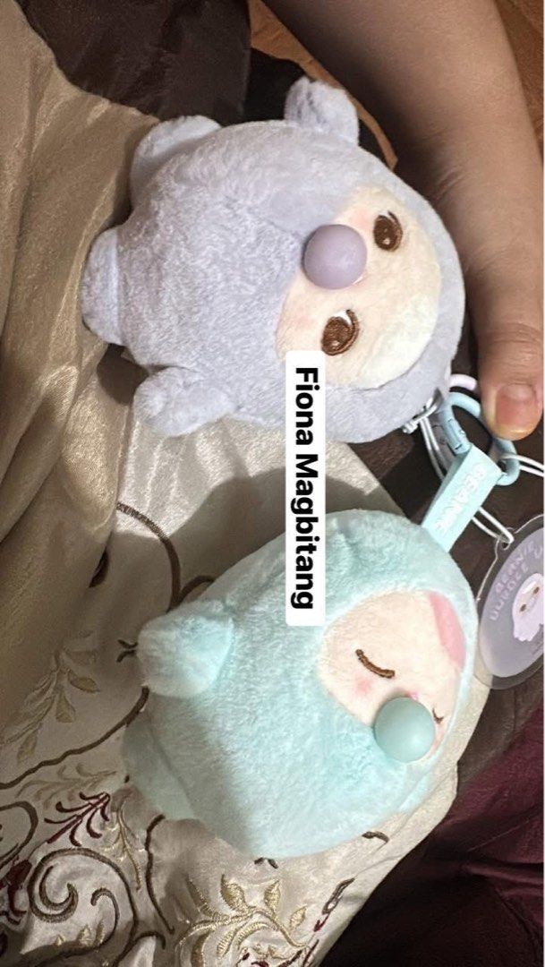 Pucky Beanie Bubble Plushie Keychain (Category: Plushies & Soft Toys) located in Manila. Submitted by prettyprincess_rabbit (Listing ID 1406090203, Image 1). Description: - Gcash/Bank transfer - Available in two colors: light blue and light purple - Features a cute sleeping face design - Bubble Still intact - Comes with the box but no foil -Price is negotiable -Set is 950.