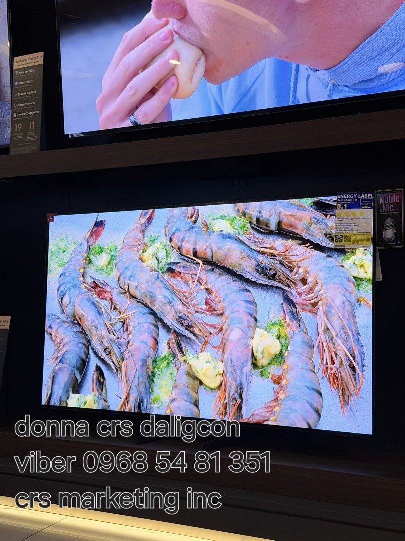 Samsung oled (Category: TV) located in Manila. Submitted by donnasagao03665 (Listing ID 1406052589, Image 3). Description: 🟩 SAMSUNG OLED TV 2025 MODEL FREE SOUNDBAR 55S95F 65S95F 77S95F 83S95F 55S85F 65S85F 🟩 QA55S95F - 82,400 / T420 QA65S95F - 101,600 / HWQ600F QA77S95F - 147,700 / Q800F QA83S95F - 217,300 / Q930F ( free installation and demo within metro manila - wall bracket not included ) QA55S85F - 58,900 QA65S85F - 77,200 PRICE MAY CHANG