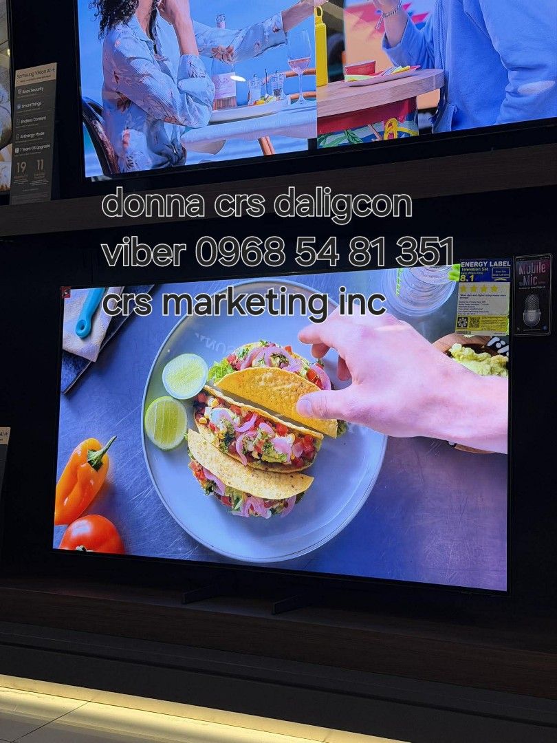 Samsung oled (Category: TV) located in Manila. Submitted by donnasagao03665 (Listing ID 1406054516, Image 2). Description: 🟩 SAMSUNG OLED TV 2025 MODEL FREE SOUNDBAR 55S95F 65S95F 77S95F 83S95F 55S85F 65S85F 🟩 QA55S95F - 82,400 / T420 QA65S95F - 101,600 / HWQ600F QA77S95F - 147,700 / Q800F QA83S95F - 217,300 / Q930F ( free installation and demo within metro manila - wall bracket not included ) QA55S85F - 58,900 QA65S85F - 77,200 PRICE MAY CHANG