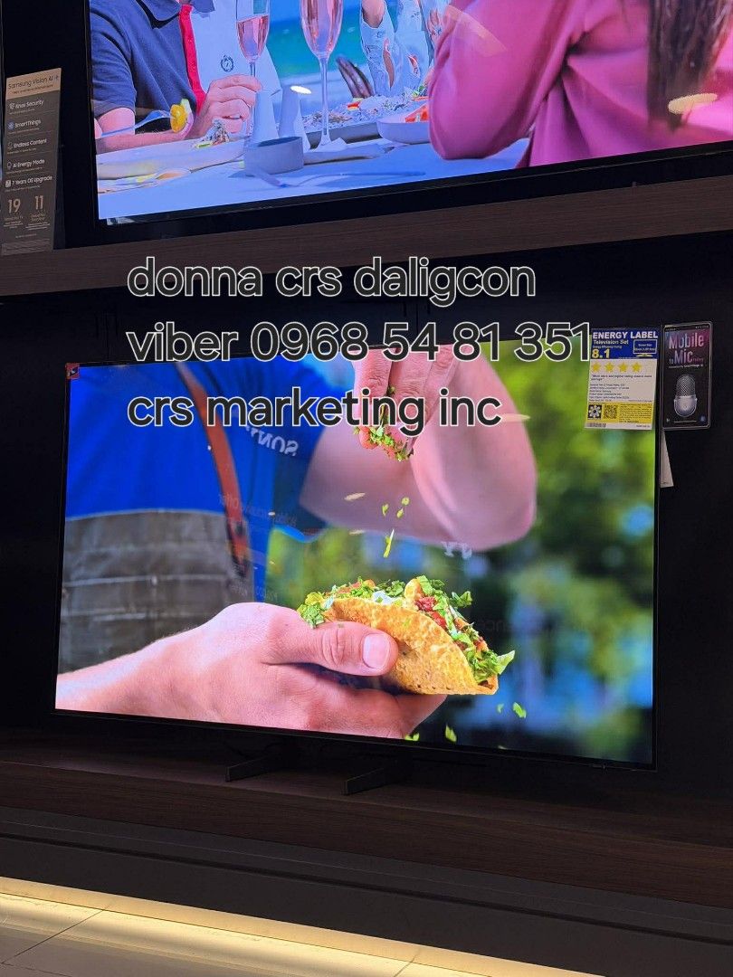 Samsung oled (Category: TV) located in Manila. Submitted by donnasagao03665 (Listing ID 1406054516, Image 3). Description: 🟩 SAMSUNG OLED TV 2025 MODEL FREE SOUNDBAR 55S95F 65S95F 77S95F 83S95F 55S85F 65S85F 🟩 QA55S95F - 82,400 / T420 QA65S95F - 101,600 / HWQ600F QA77S95F - 147,700 / Q800F QA83S95F - 217,300 / Q930F ( free installation and demo within metro manila - wall bracket not included ) QA55S85F - 58,900 QA65S85F - 77,200 PRICE MAY CHANG