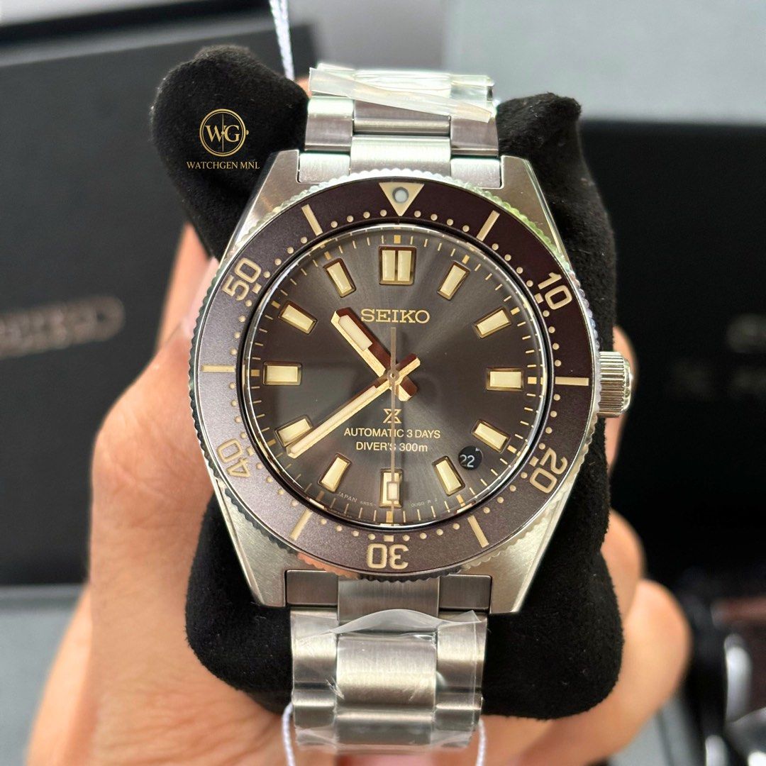 Seiko Prospex 62mas SPB455J1 SPB455 (Category: Luxury Watches) located in Manila. Submitted by drhanlie (Listing ID 1405932529, Image 3). Description: AVAILABLE (pre-order)‼️ Seiko 100th Anniversary Special Edition 62mas Prospex Diver’s 🤿 SPB455J1 || SPB455 ⌚️ FOR ONLY ₱65,990 ✅ Movement: 6R55 Automatic Crystal: Sapphire Diameter: 40mm Water resistance: 300m Condition: Brand new Inclusions: Complete (watch, tag, box, booklet, and card) w/ warran