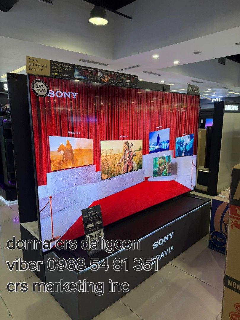 Sony bravia 7 (Category: TV) located in Manila. Submitted by donnasagao03665 (Listing ID 1406051029, Image 1). Description: 🟩 SONY BRAVIA 7 SERIES MINILED 65XR70 75XR70 85XR70 GOOGLE TV SONY OLED TV BRAVIA 8 SERIES 55XR80 65XR80 55XR80M2 65XR80M2 🟩 BRAVIA 5 SERIES 55XR50 - 58,500 65XR50 - 67,700 75XR50 - 104,000 98XR50 - 229,000 BRAVIA 7 SERIES K65XR70 - 90,300 K75XR70 - 145,000 K85XR70 - 217,900 BRAVIA 8 SERIES K55XR80M2 - 89,900 K65XR80M2 - 1