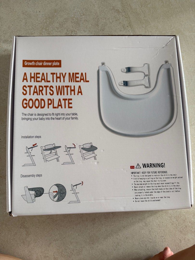 Stokke high chair dinner plate (Category: Kids' Tables & Chairs) located in Singapore. Submitted by lumiluci (Listing ID 1405921111, Image 3). Description: Non authentic Stokke high chair part but its fit for my Stokke.