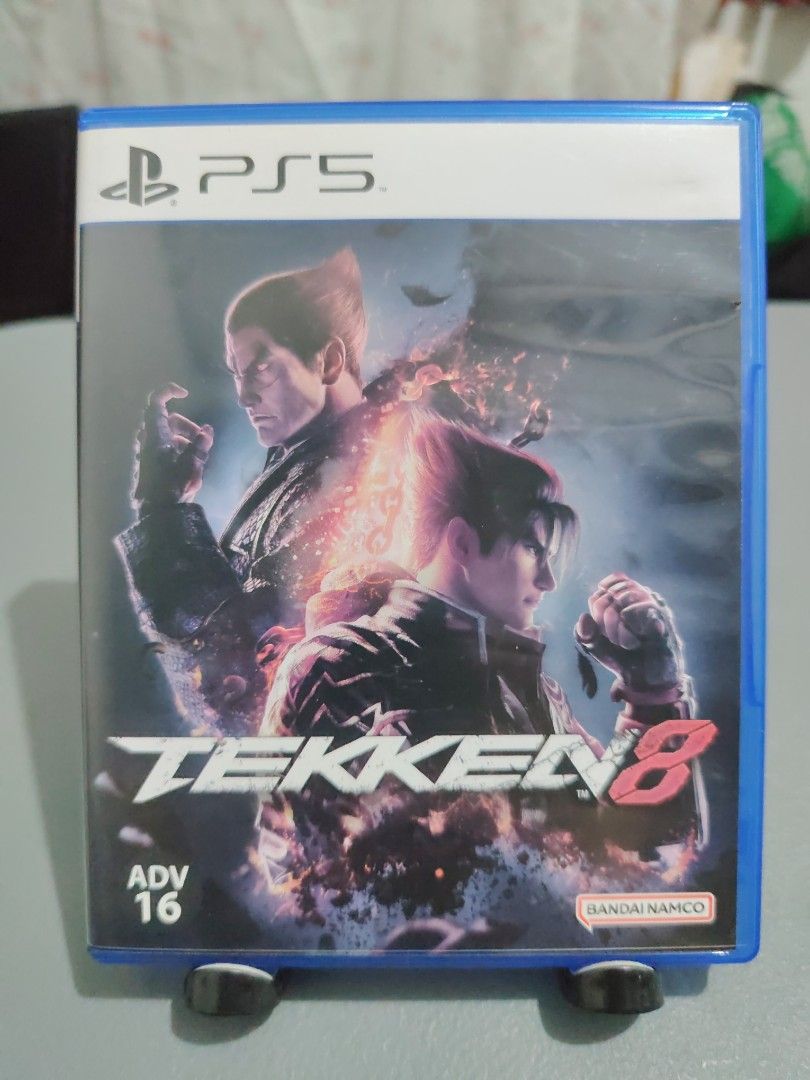 Tekken 8 - PS5 Game (Category: PlayStation) located in Calamba. Submitted by l_dorado (Listing ID 1406013800, Image 1). Description: - Tekken 8 for PS5 - Includes game disc - Includes early purchase bonus content - Published by Bandai Namco Entertainment - Rated ADV 16 - "Fist Meets Fate" on the box Pricing: 2000, brand new price is 2795 so you're saving 795 less RFS: extra funds, di ko na nilalaro.