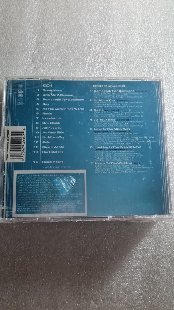 The Corrs - In Blue Special Edition CD (Category: CDs & DVDs) located in Singapore. Submitted by oldoldtimes (Listing ID 1406032699, Image 2). Description: seal copy.