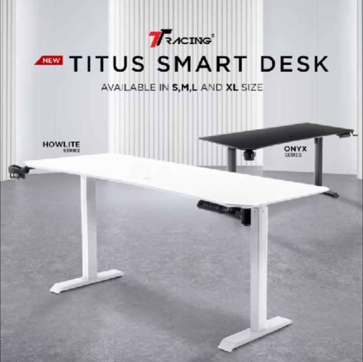 TT Racing Titus Smart Desk - Howlite Series, Furniture & Home Living ...
