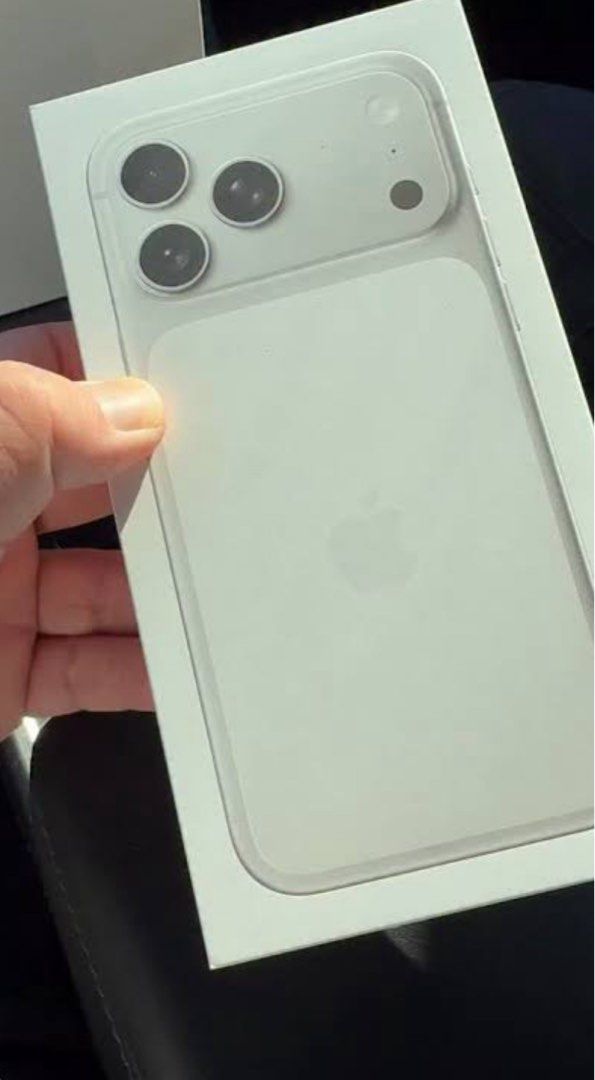 Apple iPhone - Unopened Box (Category: Other Mobile & Gadget Accessories) located in Singapore. Submitted by simcheryl (Listing ID 1406139607, Image 2). Description: Brand new iPhone 17 pro max Sealed in box and unused. Silver - 512gb Self collect at Tampines..