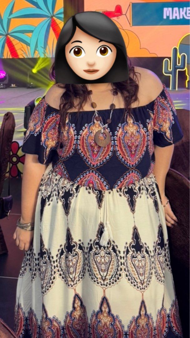 Bohemian Set (Boho Top and Skirt) Plus Size (Category: Sets or Coordinates) located in Las Pinas. Submitted by bookoffmnl (Listing ID 1406133968, Image 1). Description: Bohemian Set Top and Skirt Size: 4XL (Best Fit is 3X) Bought from Shein Only Used Once for Company Party.