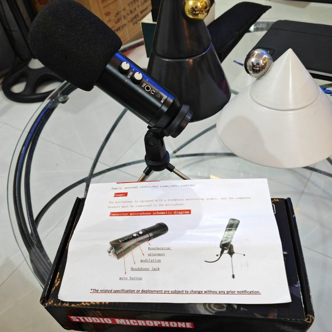 Broadcasting and Recording Microphone (Category: Microphones) located in Caloocan City. Submitted by det123123 (Listing ID 1406214089, Image 1). Description: BROADCASTING AND RECORDING MICROPHONE Capacitor microphone inside the precision electronic circuit control, point pickup and high output, low noise, dynamic range wide characteristics with good heart, widely used in recording studios, radio, stage performances, film and television work in po
