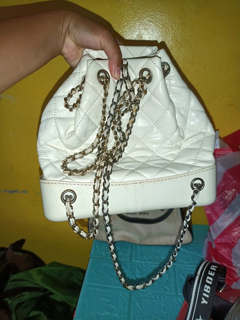 Chanel Gabrielle Backpack (Category: Luxury Bags & Wallets) located in Bolinao. Submitted by shayne_0215 (Listing ID 1406207878, Image 2). Description: Coded Ukay Source Has signs of usage Tarnish on the hardware Payment First sa ITEM MOP: GCASH.