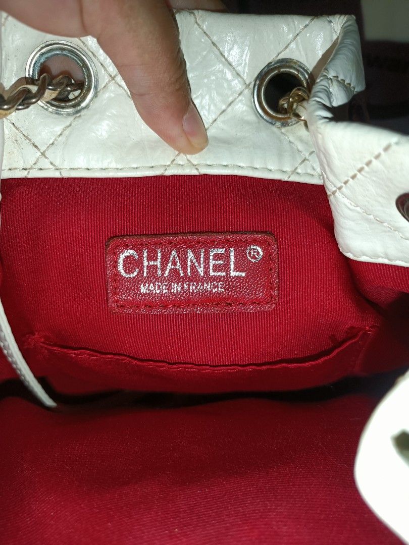 Chanel Gabrielle Backpack (Category: Luxury Bags & Wallets) located in Bolinao. Submitted by shayne_0215 (Listing ID 1406207878, Image 3). Description: Coded Ukay Source Has signs of usage Tarnish on the hardware Payment First sa ITEM MOP: GCASH.