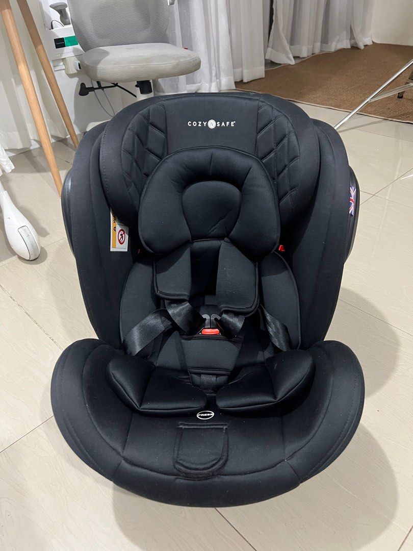 Cozy N Safe Car Seat (Category: Car Seats) located in Pakil. Submitted by abeverage (Listing ID 1406229644, Image 1). Description: - Cozy N Safe car seat - Padded headrest for comfort - Secure harness system for safety - Stylish black design RFS: outgrown Personal preloved Bought this 10k.