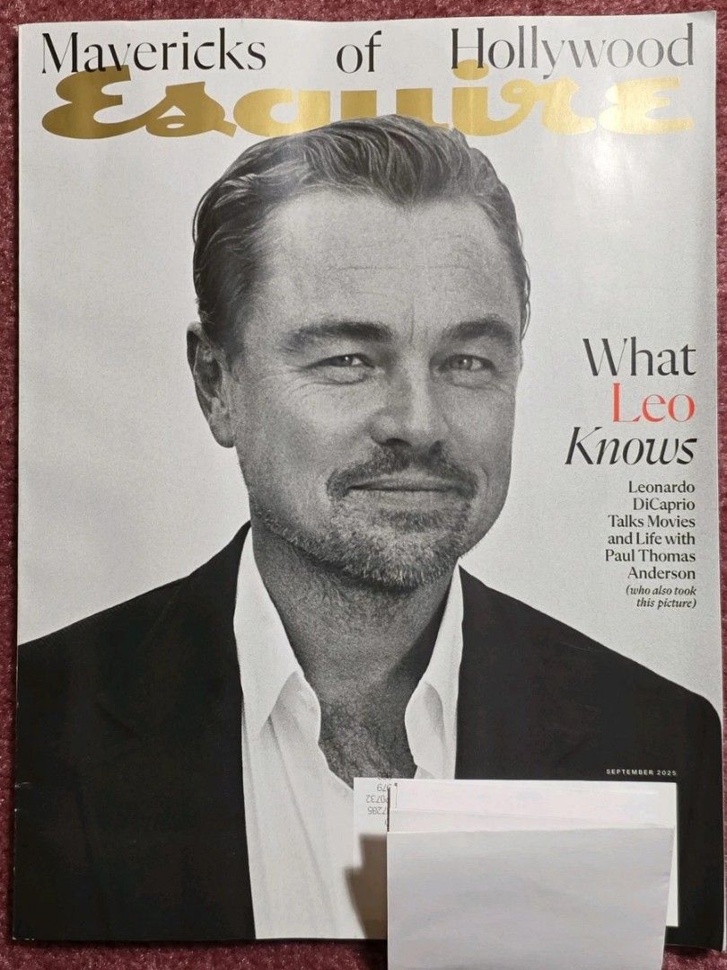 Esquire Magazine September 2025 issue (Category: Magazines) located in Sorsogon. Submitted by hoarderaf (Listing ID 1406197514, Image 1). Description: - Esquire Magazine, September 2025 issue - Featuring Leonardo DiCaprio on the cover - Includes articles about Leonardo DiCaprio, Talks, Movies, and Life with Paul Thomas Anderson - Contains a Louis Vuitton advertisement Price of the item inclusive of shipping, ALL Prices Still Negotiable . Item com