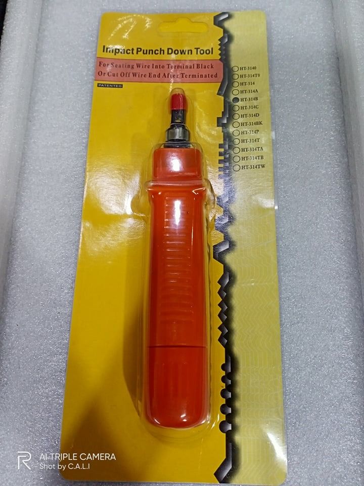 Impact Punch Down Tool (Category: Construction Tools & Equipment) located in Quezon City. Submitted by nearlink091613 (Listing ID 1406170184, Image 2). Description: FOR SALE! IMPACT PUNCH DOWN TOOL HT-314B iNSTRUCTIONS: - The tool's frame is divide into main body with impact mechanism inside and a turnable body. - With adjustable impact pressure control. Turn the turnable part in clockwise direction to H indicated presure H = 15±2kgs for insertin