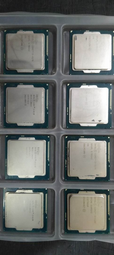 Intel Core i3-4170 CPU (Category: Desktops) located in Quezon City. Submitted by nearlink091613 (Listing ID 1406175731, Image 2). Description: FOR SALE! PROCESSOR (USED) INTEL CORE I3-4170 3.70GHz INTEL CORE I3-4160 3.60GHz INTEL CORE I3-4150 3.50GHz Visit @ Gilmore I.T Center Store Name: Nearlink Solution's Inc. Contact#: 09463502074.