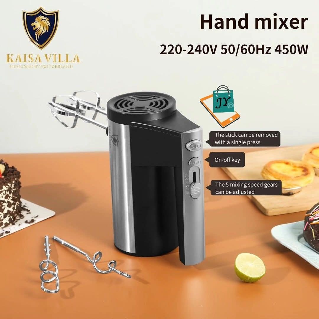Kaisa Villa 450w Hand Mixer (Category: Bakeware) located in Manila. Submitted by onlineshoppersph (Listing ID 1406248368, Image 2). Description: Cash On Deliver - Metro Manila - Delivery Fee/Handling Fee shouldered by BUYERS - DF/HF depends on BUYERS Location LALAMOVE PICK UP - Cash on Deliver - Metro Manila & Nearby DELIVER THRU COURIER, CARGO & BUS - Provincial Buyers - Payment 1st Thank You.