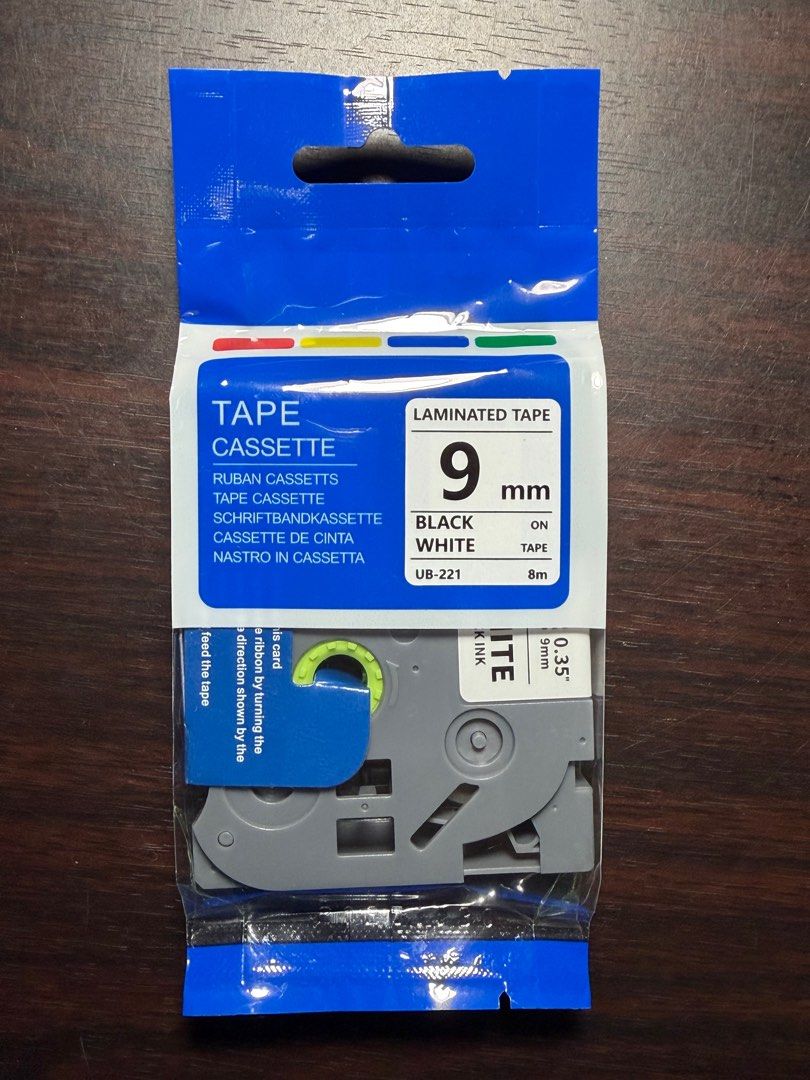 Laminated Tape Casette Refill (Category: Printers, Scanners & Copiers) located in Manila. Submitted by kybubs (Listing ID 1406173371, Image 1). Description: - Brand new - rfs: not compatible with printer Type: Laminated Tape for Brother Label Printer Size: 9mm Length: 26.2 Feet (8 Meter) Each Type: Standard Lamination Color: Black on White Compatible for Brother 6mm 9mm 12mm Label Tape TZe-231 tze231 tze131 TZE631 Laminated Tape for Brother P-Tou