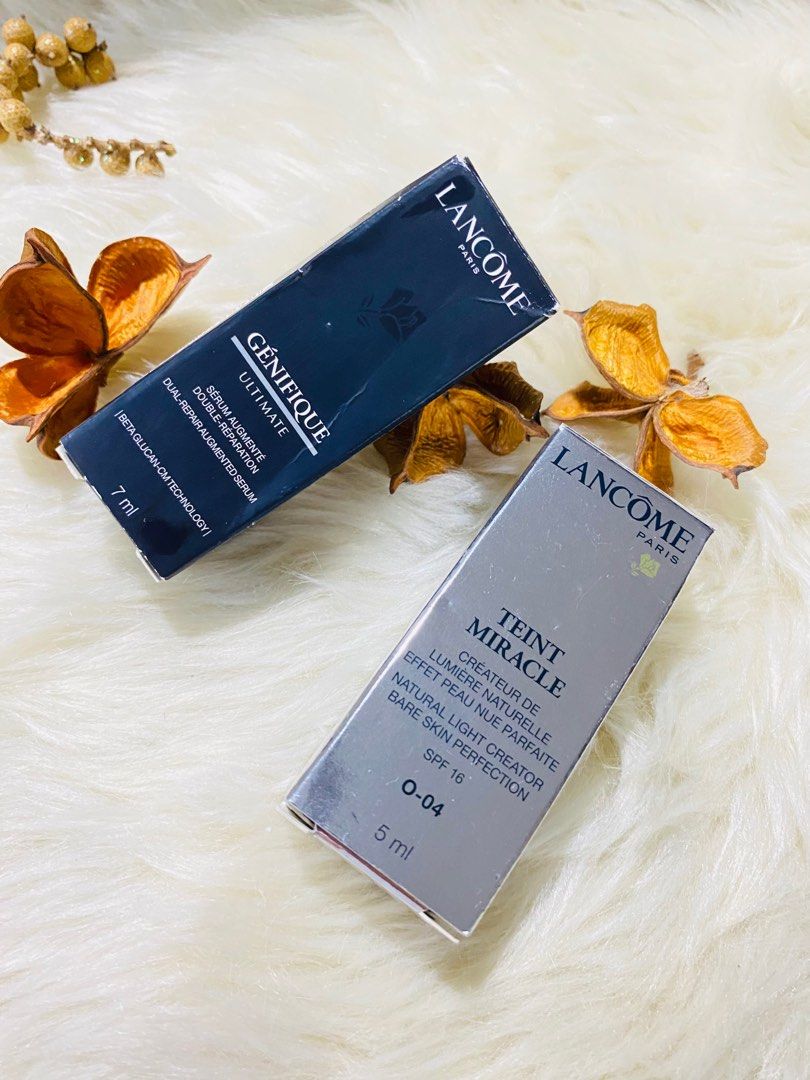LANCOME GENIFIQUE AND TEINT MIRACLE (Category: Face Care) located in Pagsanjan. Submitted by lavishbyji22912 (Listing ID 1406225400, Image 2). Description: authentic with japan seal brand new with box see photos.