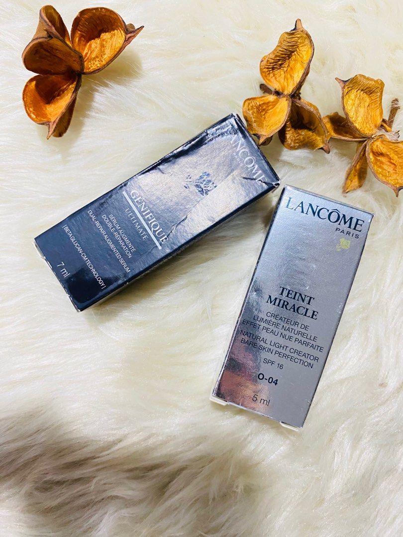 LANCOME GENIFIQUE AND TEINT MIRACLE (Category: Face Care) located in Pagsanjan. Submitted by lavishbyji22912 (Listing ID 1406225400, Image 1). Description: authentic with japan seal brand new with box see photos.