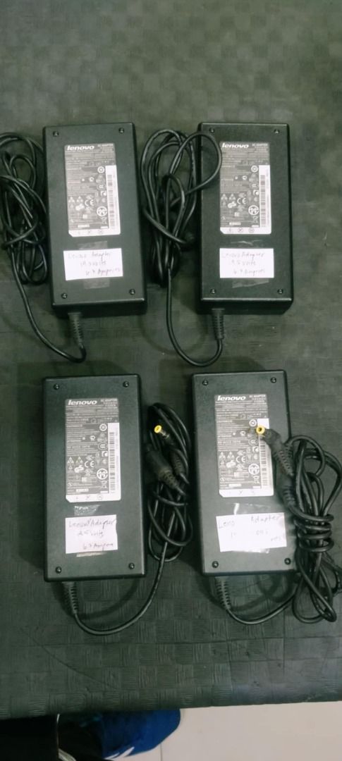 LENOVO 19.5V - 6.7A ADAPTOR (Category: Chargers) located in Quezon City. Submitted by nearlink091613 (Listing ID 1406168738, Image 1). Description: FOR SALE! LENOVO ADAPTER 19.5v-6.7A w/ 3Holes Power Cable - Genuine Lenovo laptop adapter - Includes adapter and power cable - Yellow-tipped connector - Ideal for replacing lost or damaged chargers - Inquire for details 1month Warranty/7days Replacement Void Physical Damage Visit @ Gilmore I.T Center 