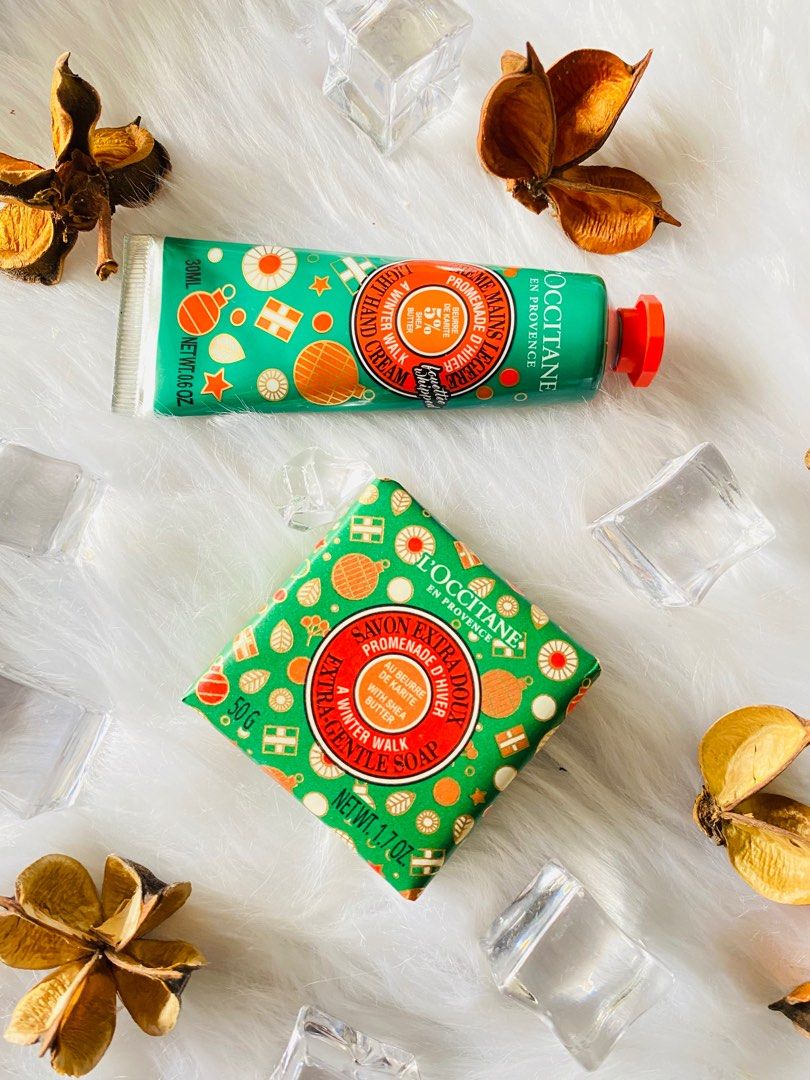 LOCCITANCE HOLIDAY SET (Category: Bath) located in Pagsanjan. Submitted by lavishbyji22912 (Listing ID 1406268432, Image 1). Description: authentic sold as set brand new with box 1 hand cream 1 soap see photos.