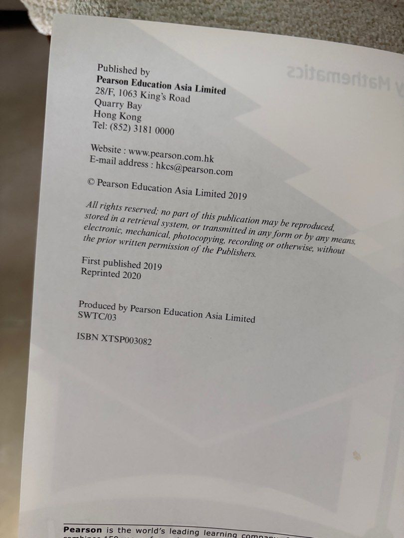 Longman Secondary Mathematics Getting Pass Tutorial for DSE Book A, 興趣及 ...