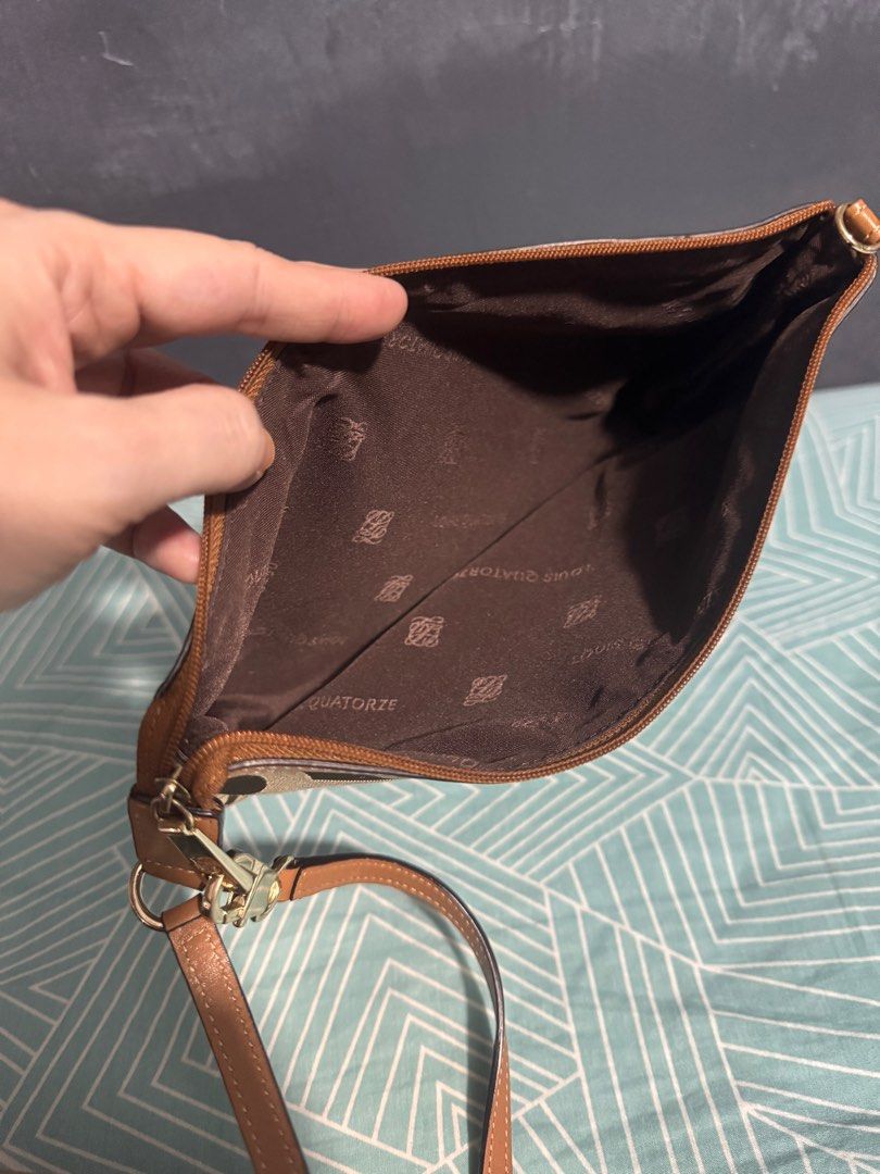Louis Quatorze Handbag Set (2n1) (Category: Luxury Bags & Wallets) located in Cavite. Submitted by lumi5 (Listing ID 1406189748, Image 3). Description: - LQ 2n1 (very good condition) like new - Bacoor area - Sf shouldered by buyer ; j&t, lalamove, lbc - mop: unionbank, gcash - or small only - 700 ,, big only - 2200 --last price.