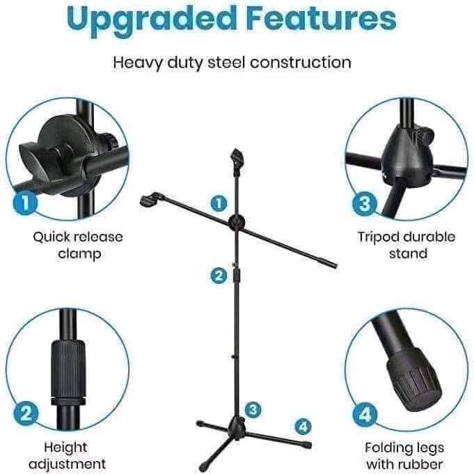 microphone stand (Category: Microphones) located in Manila. Submitted by asstditems (Listing ID 1406155195, Image 2). Description: Same day delivery via Lalamove Location: Manila Mop: Cod/Gcash payment.