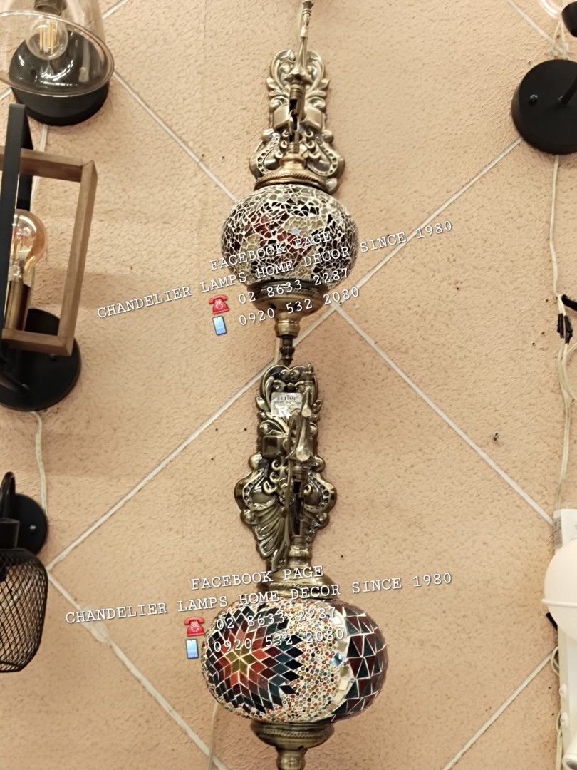 Mosaic style Wall lights (Category: Lighting) located in Manila. Submitted by aranyailawan (Listing ID 1406121662, Image 1). Description: C.O.D Metro Manila only W/ delivery fee PAYMENT FIRST Province Area W/ Shipping fee FACEBOOK PAGE Chandelier Lamps Home Decor Since 1980 ☎️ 02 8633 2287 📱0920 532 2080#HomeDecor - #InteriorDesign - #HomeStyle - #InstaHomeDecor - #HomeInspiration - #HouseGoals - #InteriorLovers - #HomeInspo - #InteriorStyling.