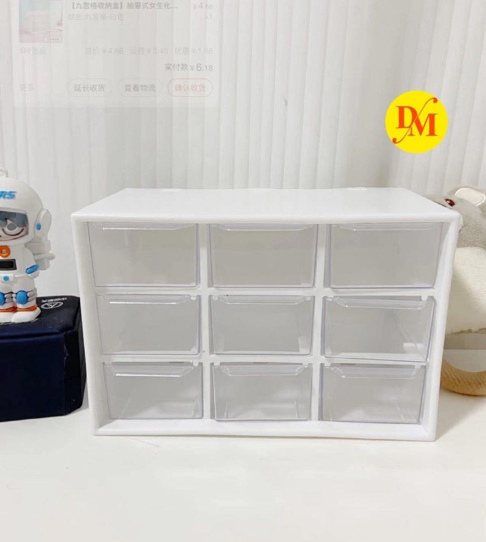 Multipurpose Mini transparent Grid Storage drawer (Category: Storage Boxes & Baskets) located in Manila. Submitted by onlineshoppersph (Listing ID 1406252895, Image 2). Description: Cash On Deliver - Metro Manila - Delivery Fee/Handling Fee shouldered by BUYERS - DF/HF depends on BUYERS Location LALAMOVE PICK UP - Cash on Deliver - Metro Manila & Nearby DELIVER THRU COURIER, CARGO & BUS - Provincial Buyers - Payment 1st Thank You.