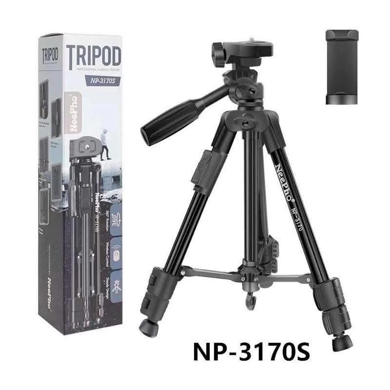 NeePho NP-3170S tripod with remote (Category: Tripods & Monopods) located in Manila. Submitted by lyfrancois14 (Listing ID 1406124990, Image 2). Description: NeePho NP-3170S tripod with remote Foldingheight:42.5cm Maximumheight:103cm.