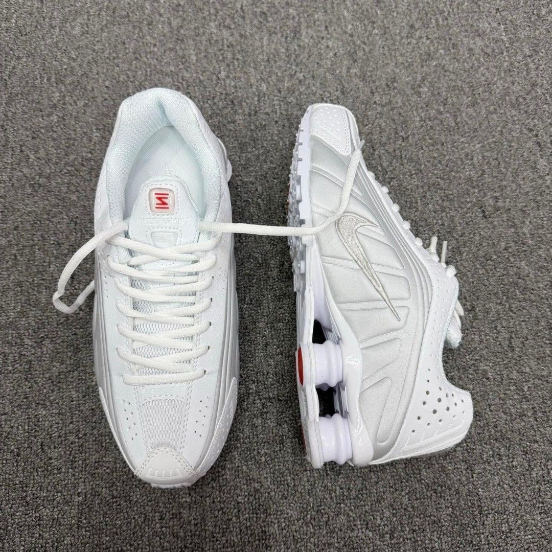 Nike Shox R4 White (Category: Sneakers) located in Manila. Submitted by soledout_kicks (Listing ID 1406191523, Image 2). Description: NIKE SHOX R4 WHITE Available Sizes: 41/42/43/44/45 Guaranteed Quality | Actual Photos as Posted👌 Accepting Wholesale & Bulk Orders 📩 Same Day Delivery (Lalamove) || Nationwide Delivery (Flash Express) ‼️PM for Orders & Inquiries‼️ Follow Our Page: SOLED OUT KICKS.