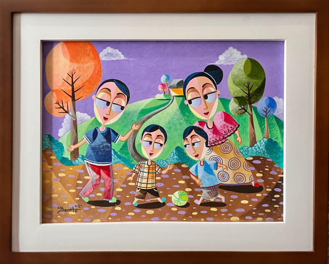 Playground - Jovan Benito (Category: Art & Prints) located in Taguig. Submitted by drybrushgallery (Listing ID 1406168102, Image 2). Description: Playground Jovan Benito, 2025 Oil on Canvas Artwork Dimension: 12" x 16" with Certificate of Authenticity PM FOR INQUIRY 0917 565 2917 .